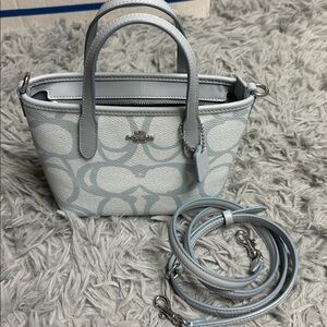 COACH City Mini Tote Bag In Sketch Signature Canvas